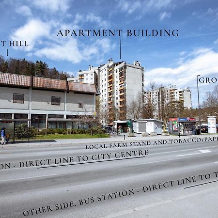 Elegant 1-Bedroom Apartment Near Hill Forest Любляна Экстерьер фото